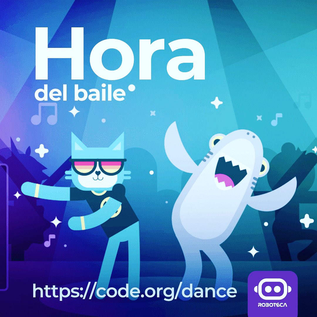 robotecaNet's tweet image. 🎈¿Te gustaría armar tu propio baile?
Y aún más con programación...

➡️code.org/dance .
#programacion #baile #dance #roboteca #horadelcodigo #codeorg @codeorg @HoraDelCodigoCL @robotecaNet