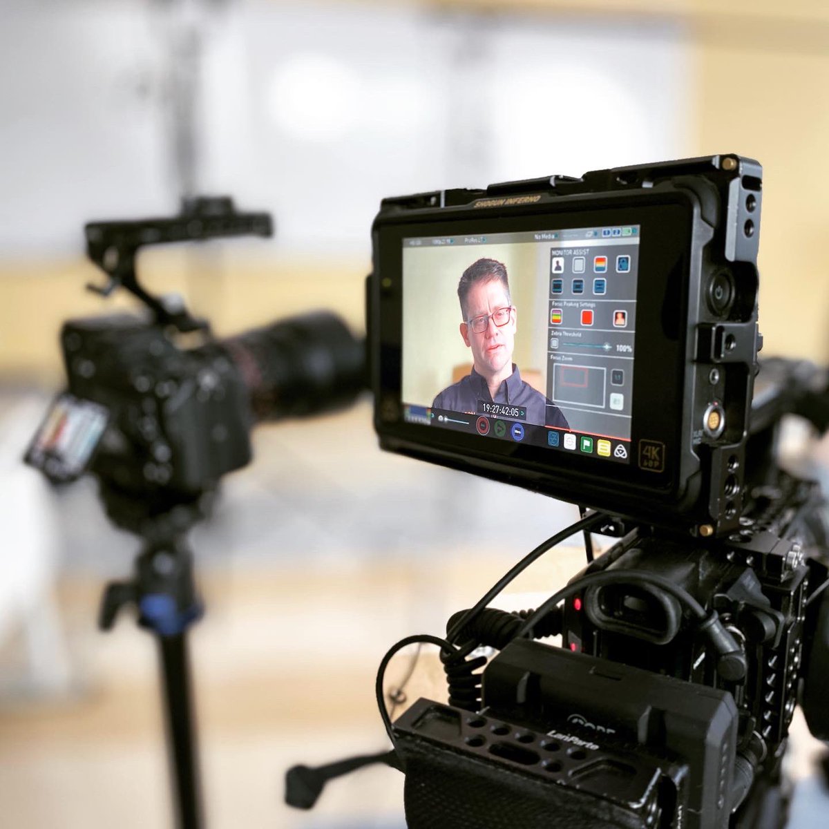 Working remote today in Room 208. #videoproduction #digitalmarketer