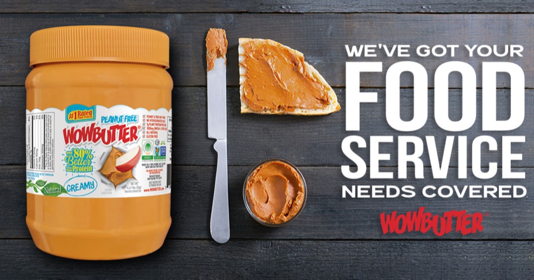 WOWBUTTER_com's tweet photo. WOWBUTTER is available for Food Service, ask your Food Distributor for the #1 Kid Preferred &amp; # 1 Rated Plant Protein Peanut Free Spread today.  Dot Item Numbers are located on the product picture. #wowbutter #peanutfree #1ratedPlantProtein #kidsloveit #foodservice #nutfree https://t.co/Co57qtZJzX