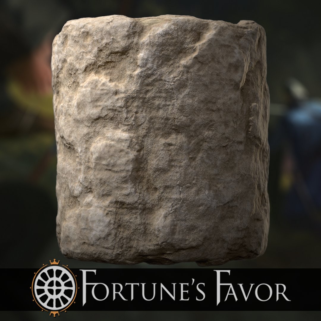 FortunesFavGame's tweet photo. New material! It’s limestone 🙂

Made with @Substance3D, it joins clay, wood, mud bricks, and loose stones as foundational building materials.

What unique buildings do you suspect we may use this on?

#indiedev #StrategyGame #Ancient #History #medieval #indiegame #NewGame #aoe2 https://t.co/h8UfAfg8p0