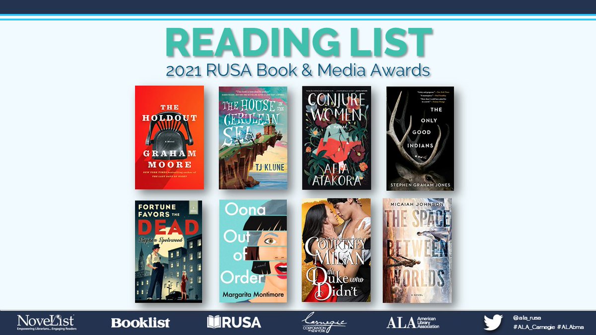 RUSA 2021 Reading List winners