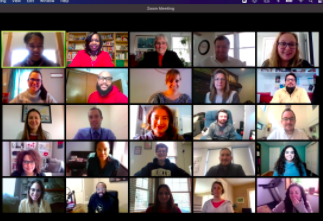 EvelynCJones's tweet photo. The PRN Cohort of 2020-2021-engaging in consultancies, productive/challenging conversations, Jamboarding, and then some...all to powerfully lead schools toward student equity! #prn2020 @LeadforEquity https://t.co/E3x7iIKN6o