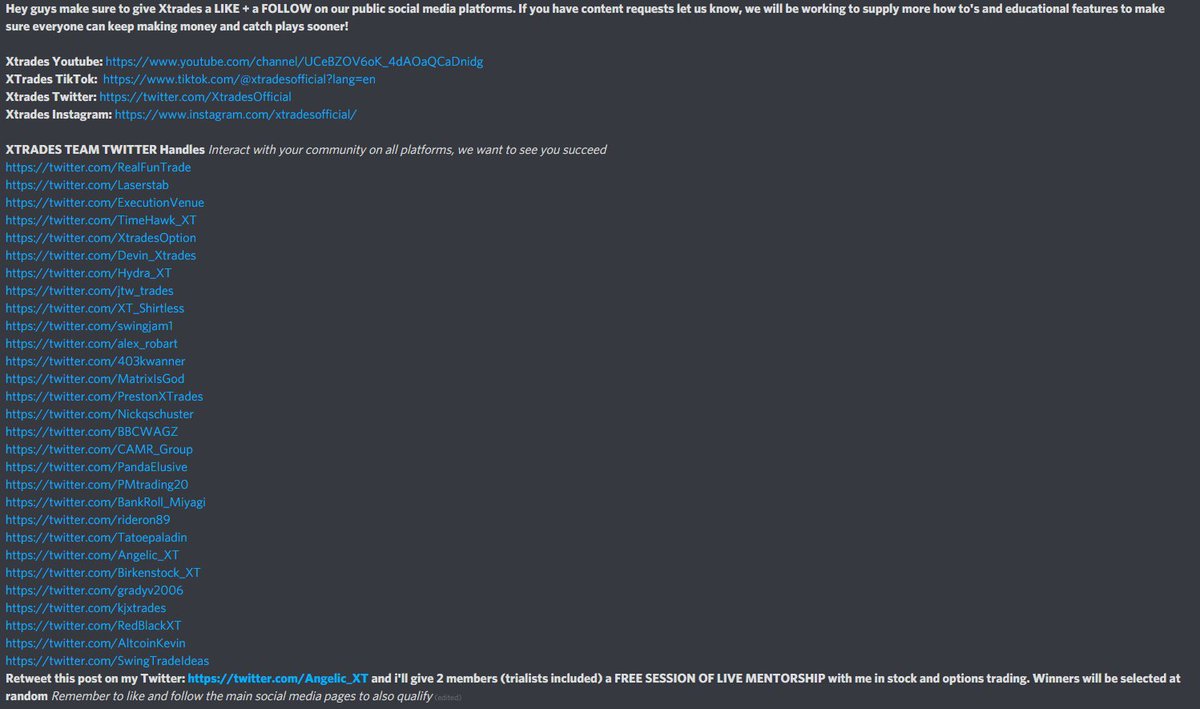 Hey guys make sure to give Xtrades a LIKE + a FOLLOW on our public social media platforms. 
Xtrades Youtube: youtube.com/channel/UCeBZO…
XTrades TikTok:  tiktok.com/@xtradesoffici…
Xtrades Twitter: x.com/XtradesOfficial
Xtrades Instagram: instagram.com/xtradesofficia…