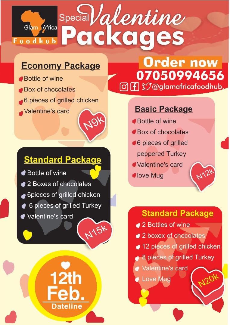 glamafricafood's tweet photo. Hello #AbujaTwitterCommunity we are back and here to serve u better. our special valentine menu is still open for orders. Call or Whatsapp 07050994656 to order remember 12th Feb is the deadline  #Twitterowelekcjepomocy #TheLostRecipeMarupok @Divineze @Uncle2Triplets @JustKelechi https://t.co/kmbZmuTR75