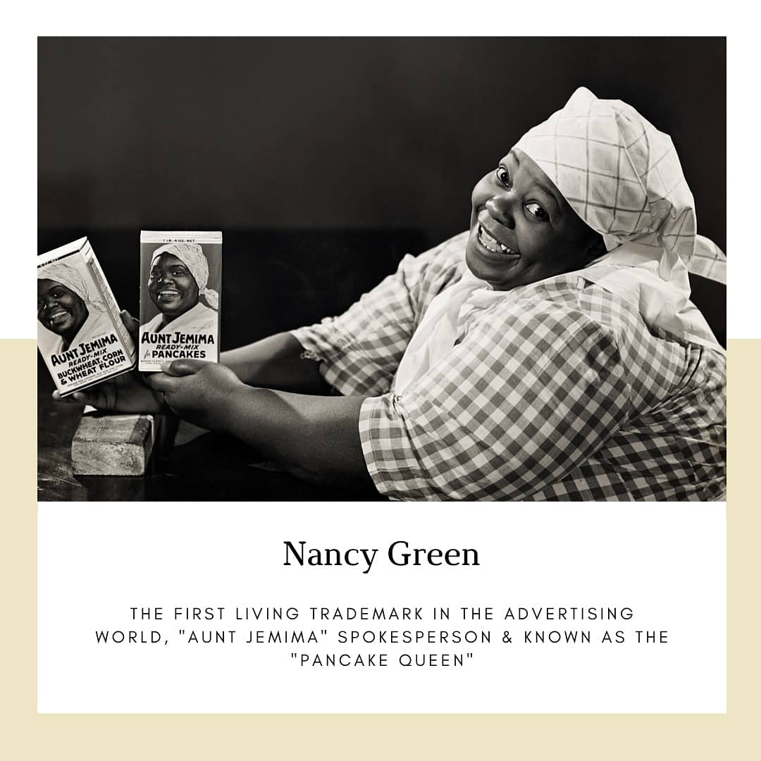 The world knew her as "Aunt Jemima", but her given name was Nancy...