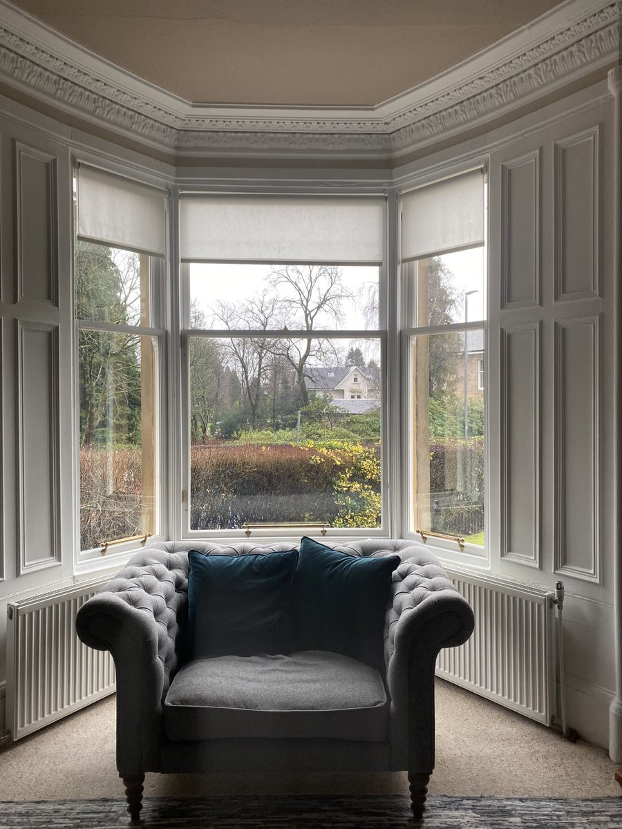 (CHECK OUT OUR INSTAGRAM FOR FULL TRANSFORMATION) Recent works carried out in Bearsden, Glasgow. Old casements fully restored and sashes changed for double glazed like for like ✅ these are now fully draught proofed and water tight  💦 🪟 #sashwindowsscotland