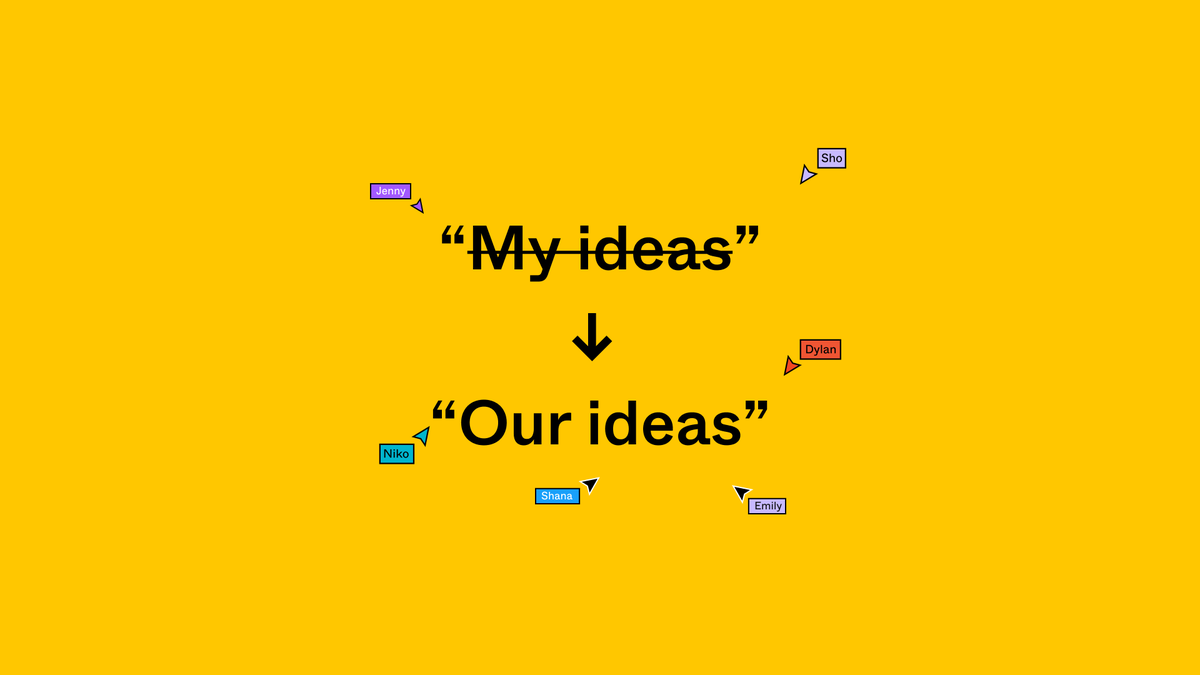 But I truly believe that tools can make this shift from ‘my ideas’ to ‘our ideas’ experienceable. And I hope that through tying this directly back to creativity and innovation, teams and companies will be motivated to actively aim for more open and inclusive ways of working. 18/n