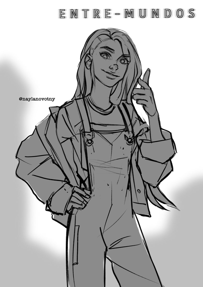 A Luxia sketch I made for fun a couple of months ago :) maybe I should share more pre work content I do for the making of the comic 🤔  <a href="/EntremundosB/">Entremundos BetweenWorlds</a>