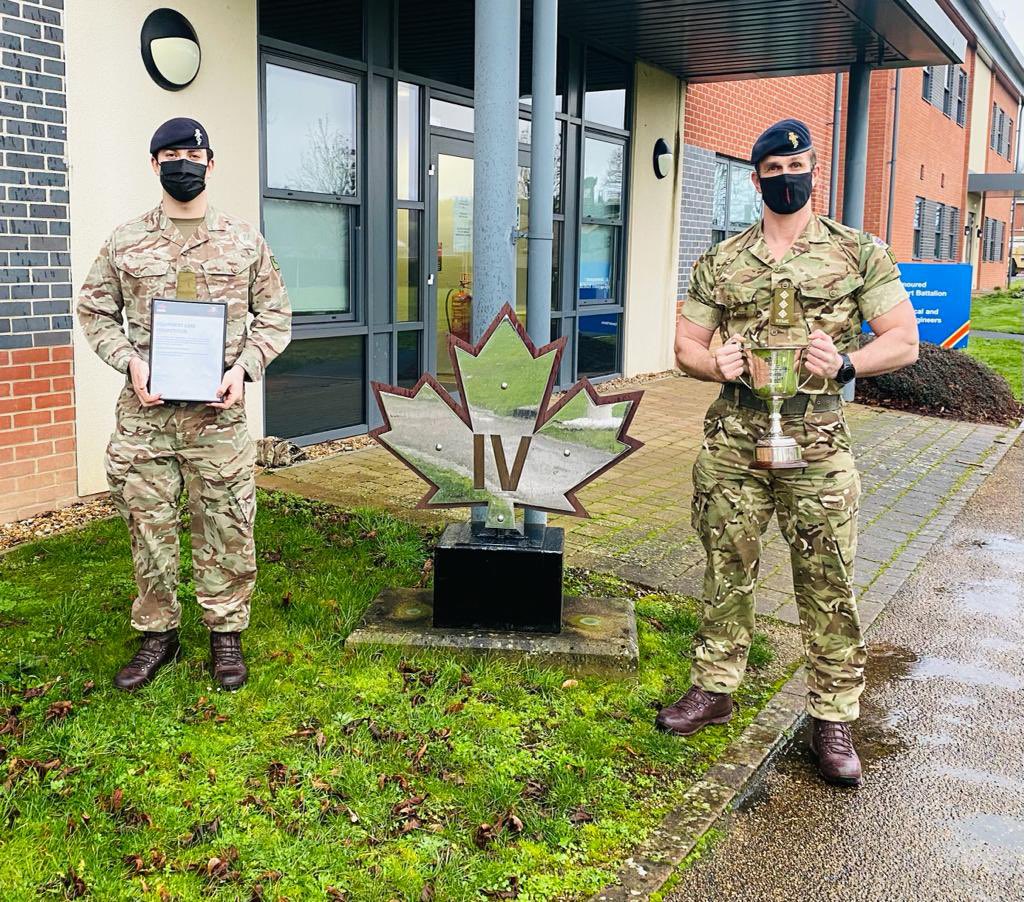 Today <a href="/4BnREME/">4 Armd CS Bn REME</a> alongside <a href="/TheRoyalWelsh/">The Royal Welsh</a> were jointly presented with the <a href="/field_army/">The Field Army</a> Equipment Care Prize! Really proud of the whole team. Everyone in 4REME contributes to equipment care; this award recognises the professional excellence our people bring to work every day! 🍁