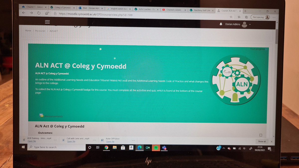 DorianAdkins85's tweet image. Really happy to have finished developing our first CPD course! 🤓 #ALNET @ALN_Cymoedd