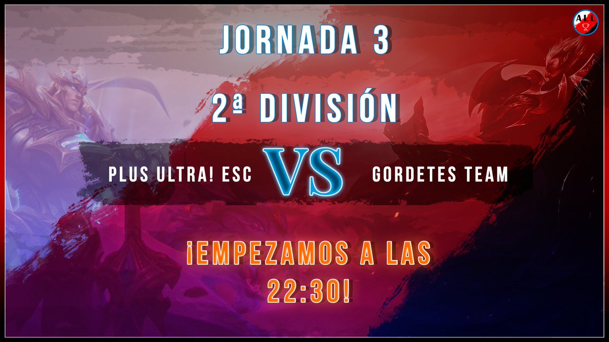 Estamos en directo!!! Partidazo de 2ª División

⚔️ @PLUSULTRAESC1 🆚 <a href="/GordetesT/">Gordetes Team</a> ⚔️
🕰️22:35🕰️
📺 twitch.tv/all_amateur_lo… 📺