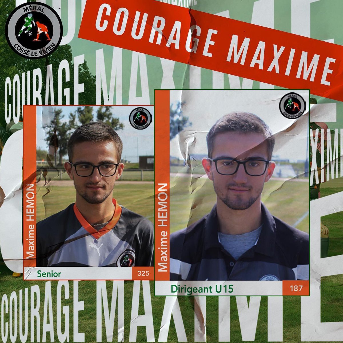MeralCosse's tweet photo. Courage Maxime 💪🏼

L’USMC apporte son soutien à Maxime Hémon, qui doit arrêter le coaching et la pratique du foot car il doit se faire opérer du coeur.

Tout le club est derrière toi dans cette épreuve 👊🏻⚪️⚫️ https://t.co/3uye97huFq