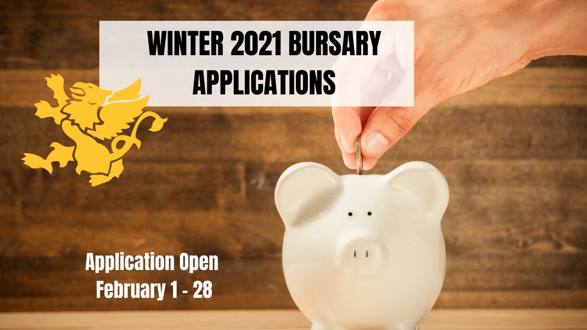 StClairCollege's tweet image. Apply for your Winter 2021 Bursary Application. Applications are now open for domestic post-secondary students,  registered full-time with a minimum academic GPA of 2.0. Applications close Sunday, February 28. Apply today! stclaircollege.ca/scholarships-b…