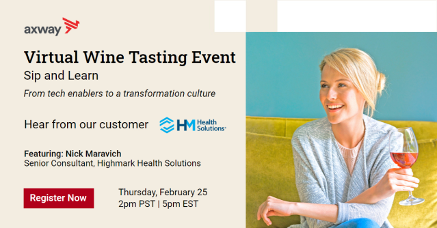 Join HM Health's Nick Maravich a seasoned strategist in #Healthcare #Innovation on the value of an #API first approach - Virtual Wine Tasting Event | Sip and learn with Axway bit.ly/36HzFQx