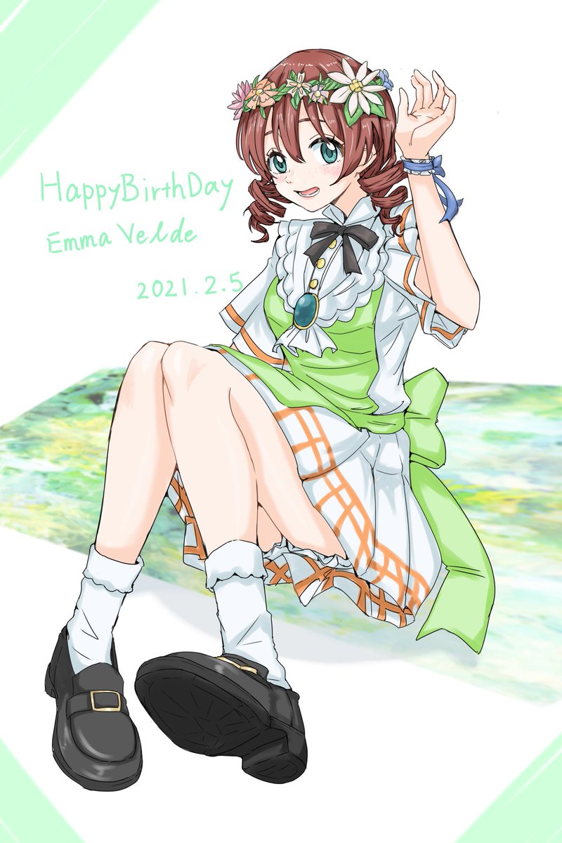 「#エマ・ヴェルデ生誕祭2021 」|真面目な学院生のイラスト