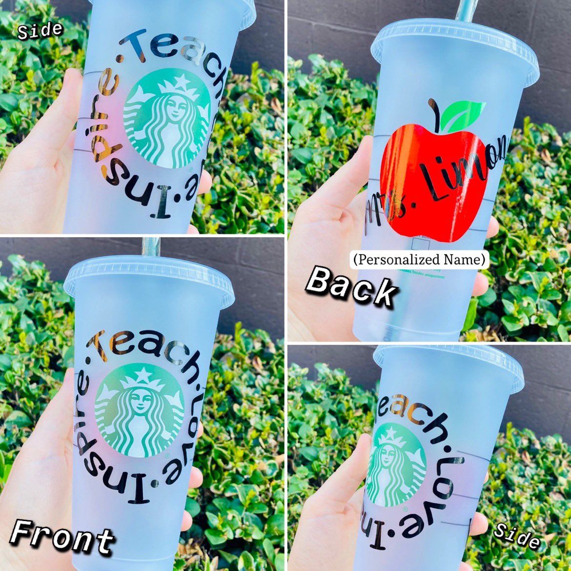 SimplySamDecals's tweet photo. #Teach #Love #Inspire | #Starbucks #Cup 
Perfect #gift for a #teacher or If your a teacher yourself. 😊❤️✅📚✏️ Anyone Interested? 

https://t.co/Sqo4k2d4sV https://t.co/3IuS3CgkOo