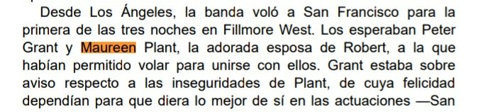 maureen era un soporte emocional para robert. tanto que en el primer festival de relativa importancia de led zeppelin, peter grant (mánager de la banda) buscó a maureen para que calmara los ataques de nervios que asustaban a robert y lo mantuviera feliz y seguro de si mismo