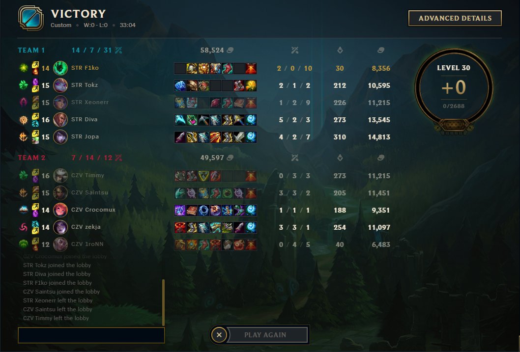 Just farming KDA in EBL.
