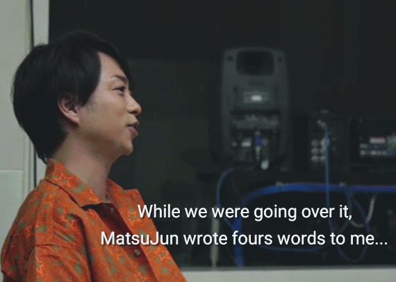 Ep 6¹: the things J tells to SS only,,,  (it was about the 5x20 lyrics that S wrote btw, for a reminder )