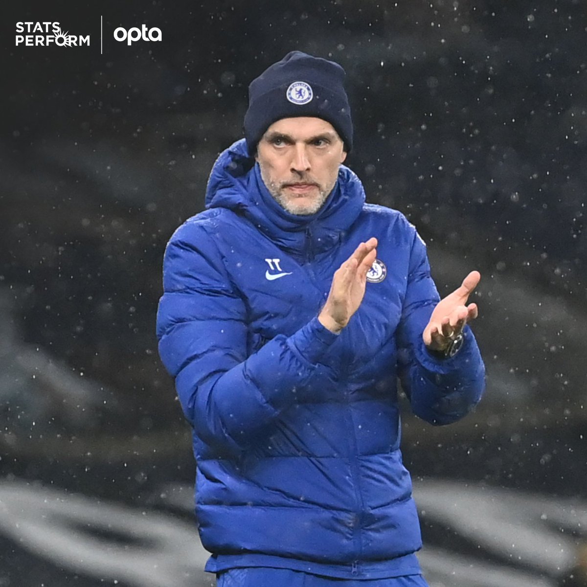 OptaJoe's tweet photo. 3 - Thomas Tuchel has become the first Chelsea manager to keep clean sheets in each of his first three matches at the club since José Mourinho did so back in August 2004 (also 3). Mantle. https://t.co/irZrKZfhIY