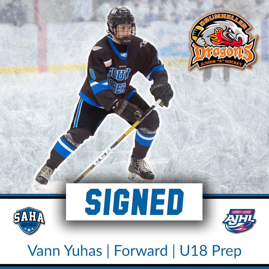 Congratulations to U18 Prep forward Vann Yuhas (<a href="/_vannyuhas/">vann yuhas</a>) on signing with the AJHL’s <a href="/drumdragons/">Drumheller Dragons</a>!

Vann’s determination on and off the ice make him an exceptional student-athlete. We are very proud to see Vann’s hard work with the academy paying off!

#SAHA #CSSHL #AJHL