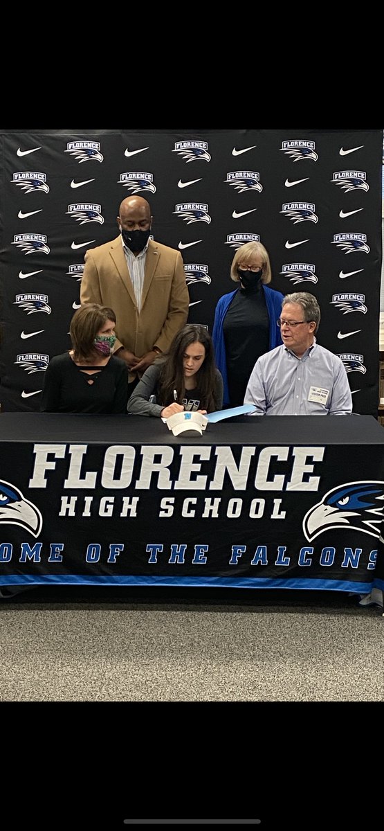 Florence_Sports's tweet photo. Florence Athletics congratulates Anna Holway  on signing her tennis scholarship to Hartford Community College! Go Falcons!!!! https://t.co/j7OQUDIYgB