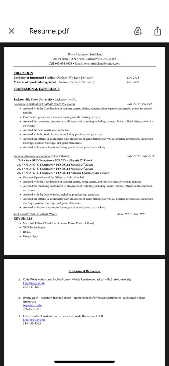 College coaches who follow me. If you know of anyone who needs some staff help. This kid was born to do this.