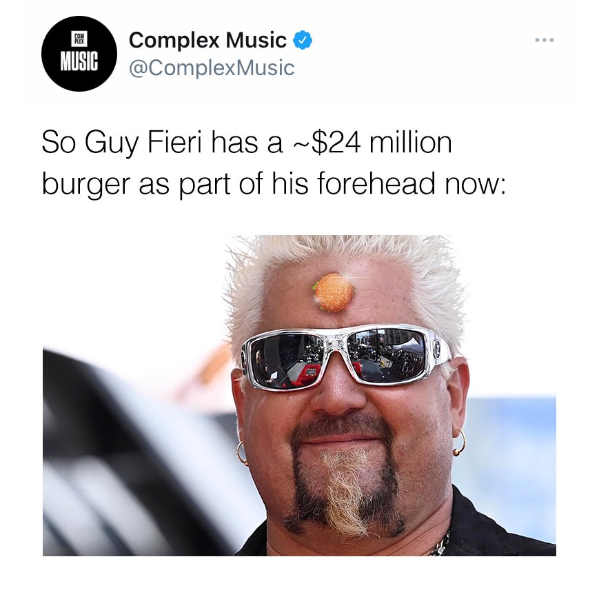 GuyFieri's tweet photo. How does @ComplexMusic get these stories!?! Must be a leak comin’ from @flavortown 😂 https://t.co/e2jV53m8X5