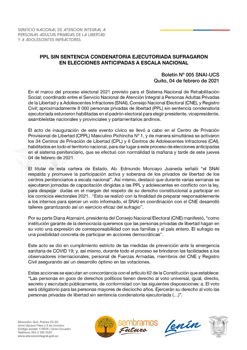 Padron Electoral 2021 Ecuador / Es una pregunta que ...