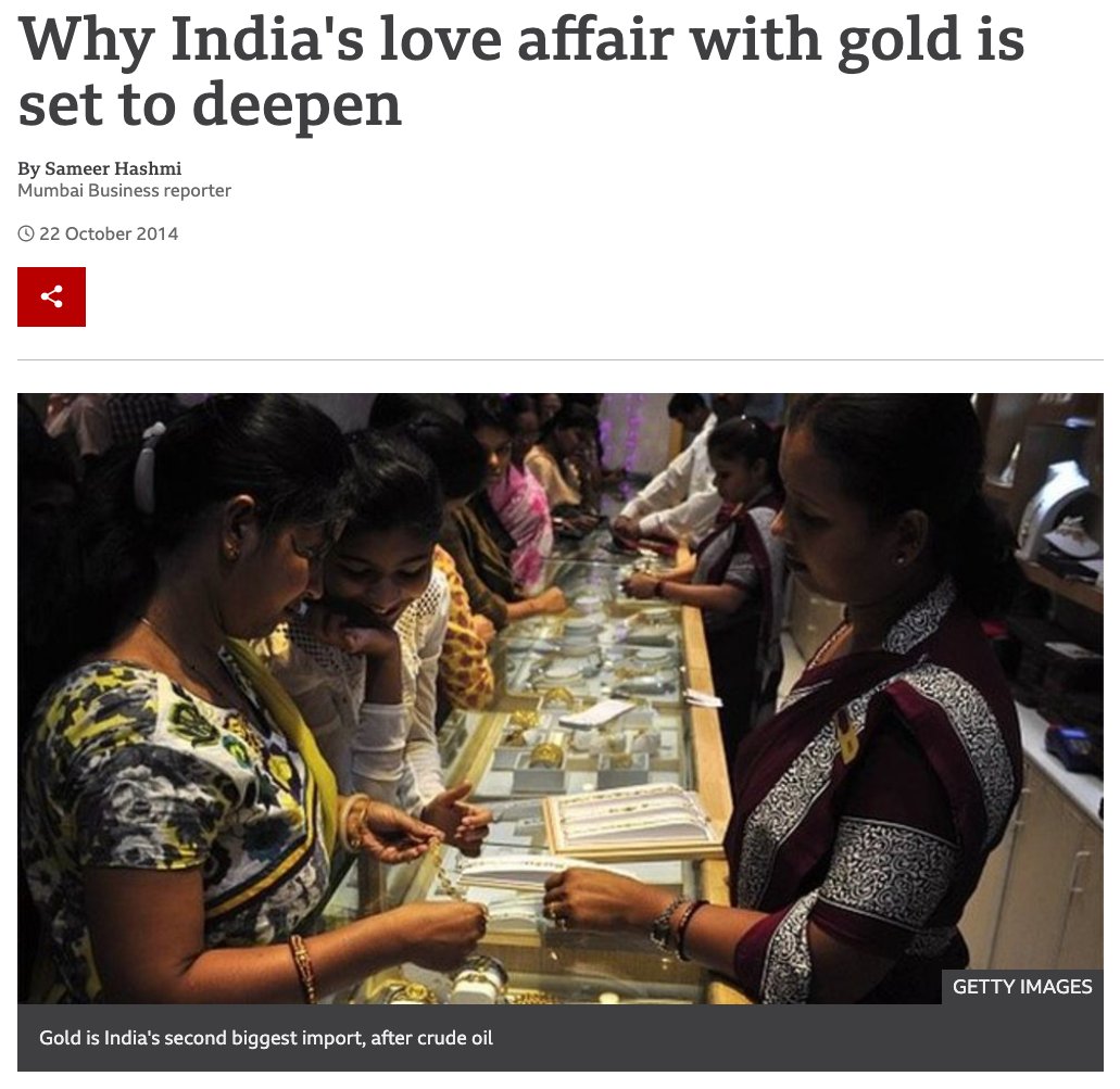 MONETARY POLICYWhy does India hold 600 tons of gold? Because in a crisis the rupee may need to be gold-backed. By analogy, a digital rupee may need to be *digital-gold backed*.Gold is not a threat to India, gold has historically been an *asset* for India. Digital gold is too.