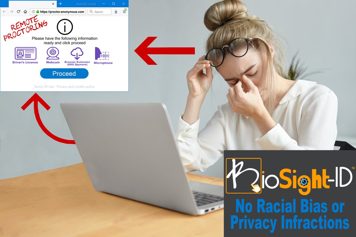 BioSigID's tweet image. Yet another college saying goodbye to #proctoring... bit.ly/3jnbax1

For a solution that is 100% privacy sparing and requires ZERO personal student information, the answer is #BioSightID bit.ly/3pQlakW