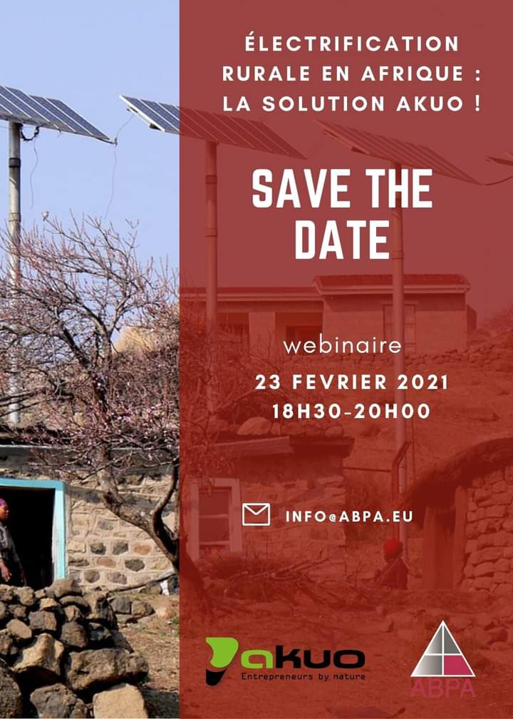 ABPANETWORK's tweet photo. L'accès à l'électricité est 1 défi crucial pr le dév. de l'Afrique ! Ns vs convions pr 1 échange avec 1 acteur important de terrain. Ns aurons le plaisir de recevoir le 23/02 M. Abdramane BATHILY, Directeur Asset Mngt - Mali chez @Akuo_Energy
Inscriptions: https://t.co/8UdeEQpdqC https://t.co/BWWoCMwKTj