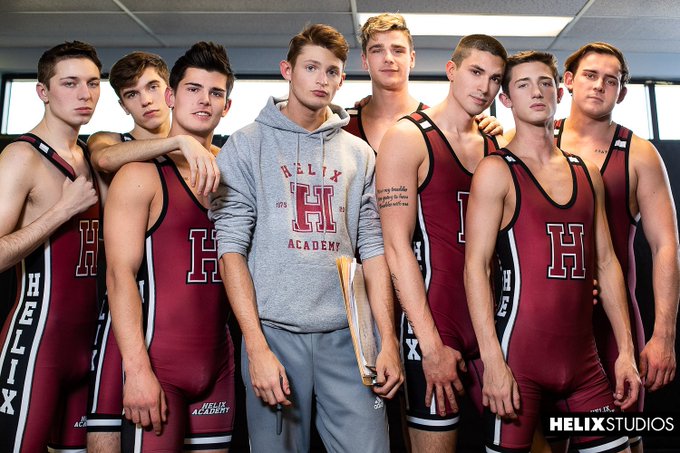 ? Helix Academy Wrestling ? ? ? @JacobHansenXXX @LeviRhodesREAL @SethPetersonXXX @GarrettxKinsley @TravisStevensX