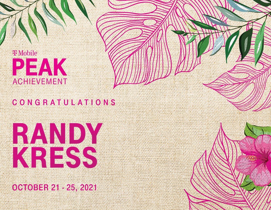 Just had the privilege of announcing to the team that our very own <a href="/RK_in_GA/">RandyK</a> is going to PEAK!!!  Anyone that knows Randy knows his impact to not just his team but our TPR Channel and T-Mobile.   Please join me in congratulating Randy for earning #Peak2020.