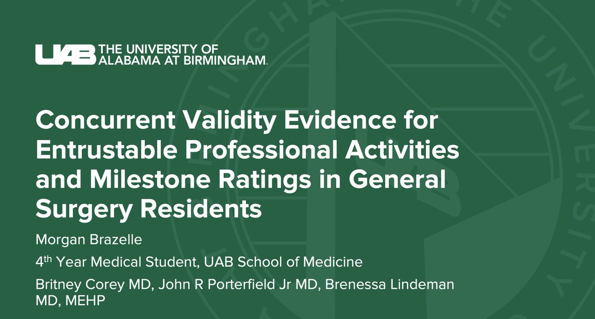 Had a blast presenting at #ASC2021 ! As a MS4, this was my 1st time at ASC &amp; I’m already looking forward to attending future meetings as a surgery resident &amp; hopefully in person!

Very thankful for the opportunity &amp; mentorship <a href="/BrenessaL/">Brenessa Lindeman, MD, MEHP</a> <a href="/AcademicSurgery/">Assoc4AcademicSurgery</a> <a href="/UnivSurg/">Society of University Surgeons (SUS)</a> <a href="/UABSurgery/">UAB Surgery</a>