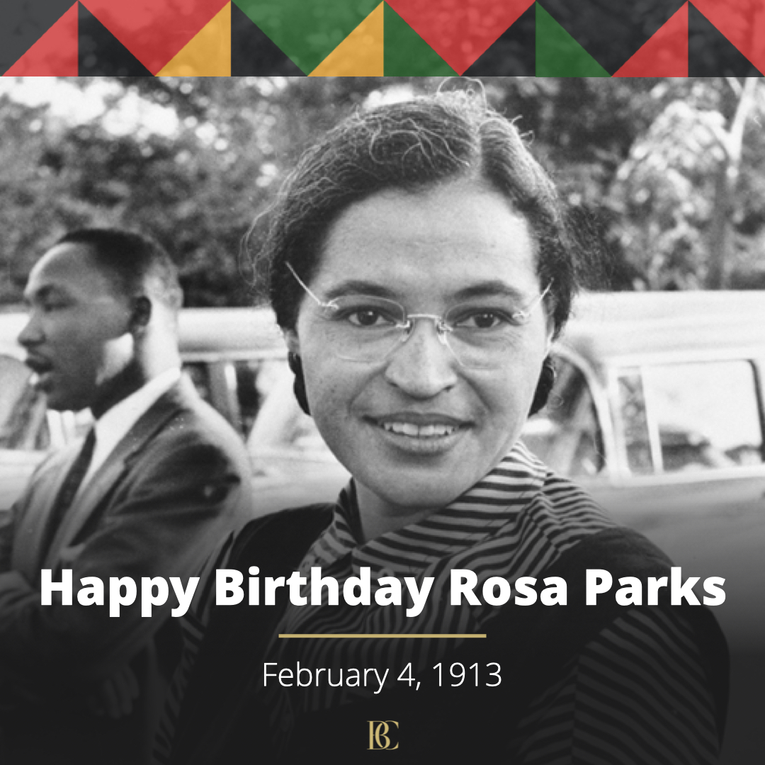 AttorneyCrump's tweet photo. Happy Birthday to legendary Rosa Parks. She showed us that ANYONE can speak truth to power with silent resistance. Sometimes those who say nothing speak the loudest! Her strength of sacrifice will forever drive us forward in our fight against injustice! ✊🏾 #BlackHistoryMonth https://t.co/sZCMOLfmu9