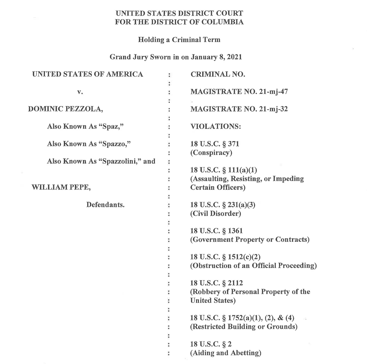 the man who broke the window & let the rest of the proud boys into the capitol was proud boy dominic "spazzo" pezzola. he's fundraising using  @stripe to fight his rather serious looking charges - he's now been indicted for conspiracy.