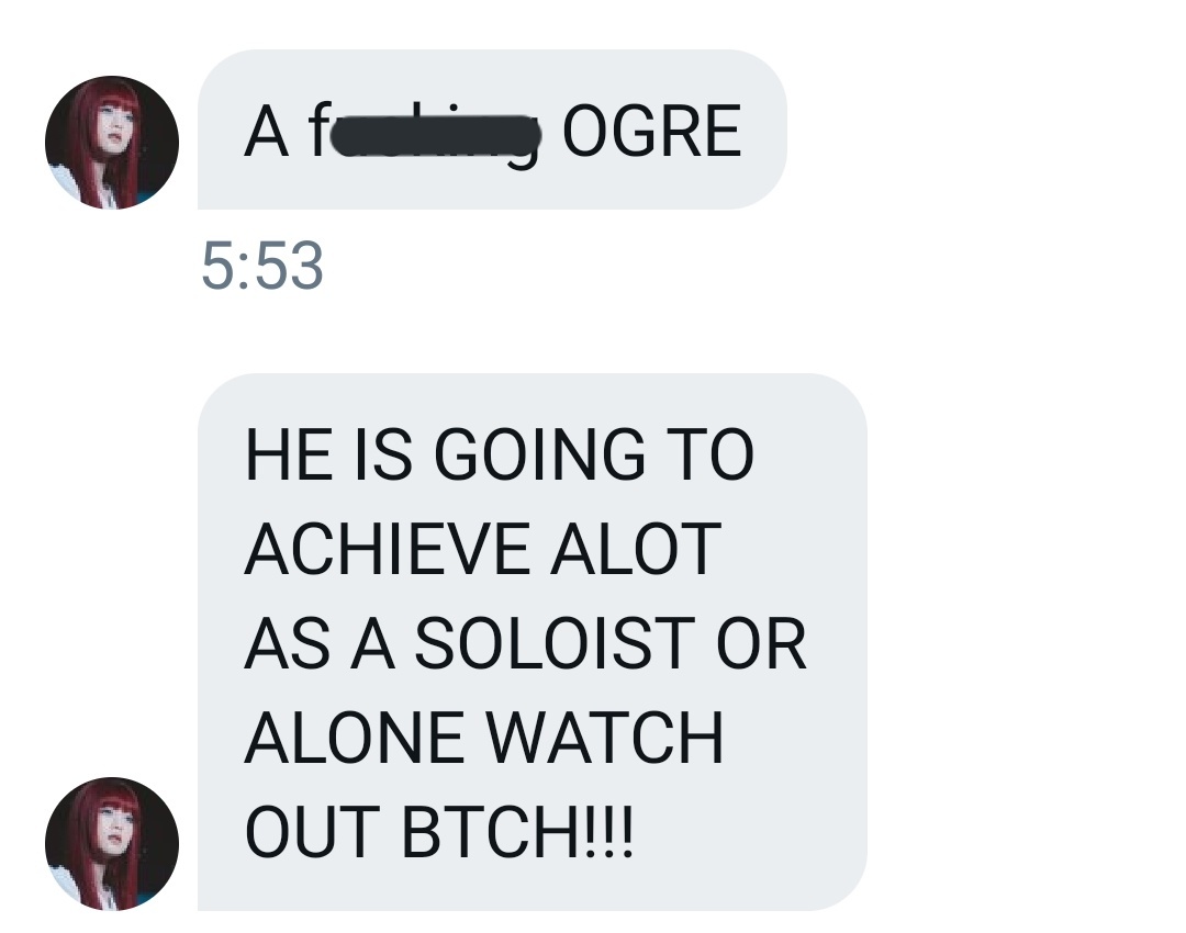 5. Below are some screenshots of what an attack might look like. It's easy to tell that there is no way to talk in a rational way to these people. They are either children or have the emotional maturity of a baguette. They'll never amount to anything in life with this behaviour.