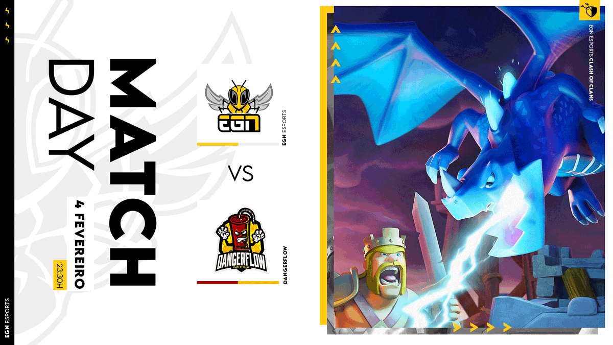 Jogamos daqui a pouco para a WMT, em Clash of Clans 💥

🏆 | WMT
🆚 | Danger Flow
🕦 | 23:30H
 
Boa sorte, equipa! 👊
#BeEGN #BeTheHive