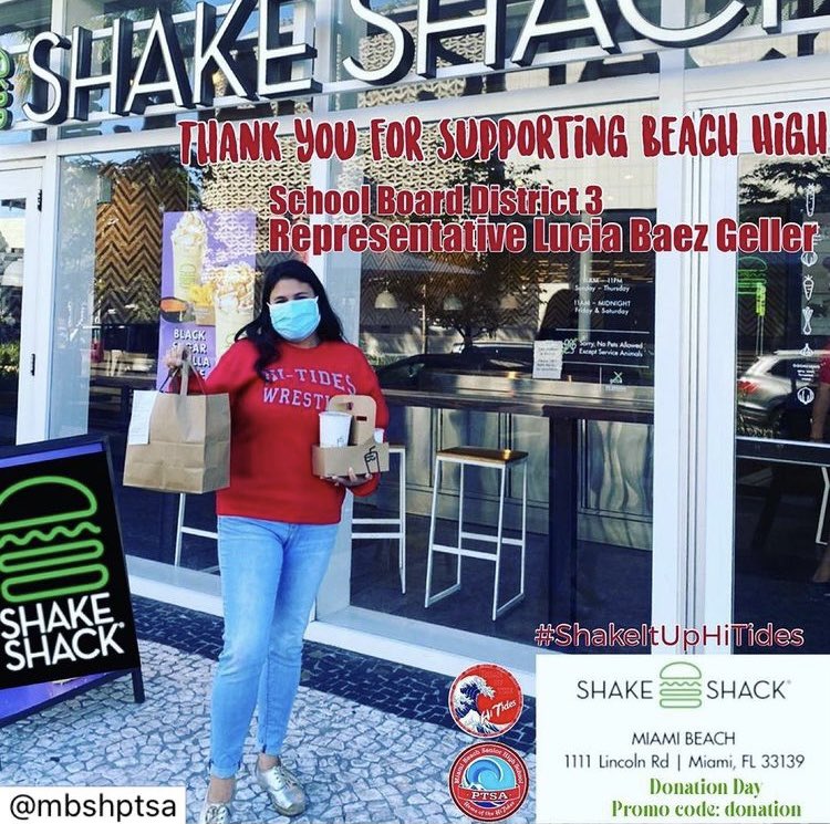 mdcpsluciabaezg's tweet photo. Still time to support our Hi-Tides &amp; @MBSHPTSA today! Great way to support a great cause! 25% of your purchase at Shake Shack goes back to MBSH! #HiTidePride https://t.co/SoF1zNceVI