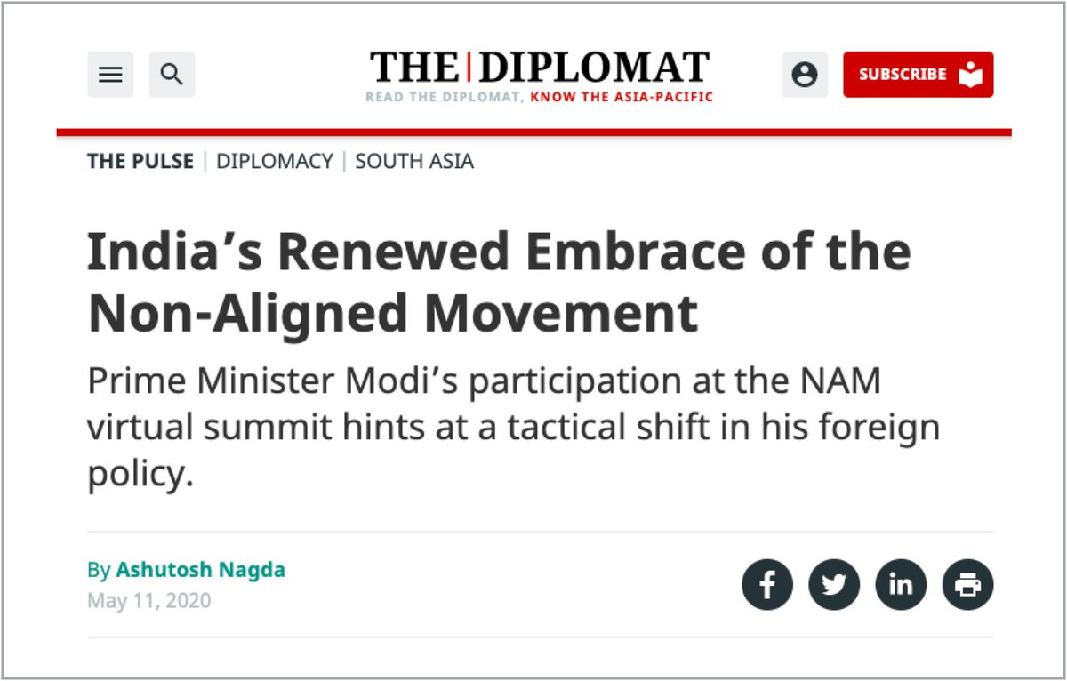 FOREIGN POLICYA renewed non-aligned movement will play a balancing role in the US/China Cold War.India should reposition it as a *decentralized movement* that advocates crypto protocols as a successor to the rules-based order, starting with finance. https://balajis.com/why-india-should-buy-bitcoin/#9-foreign-policy-india-should-back-neutral-crypto-platforms