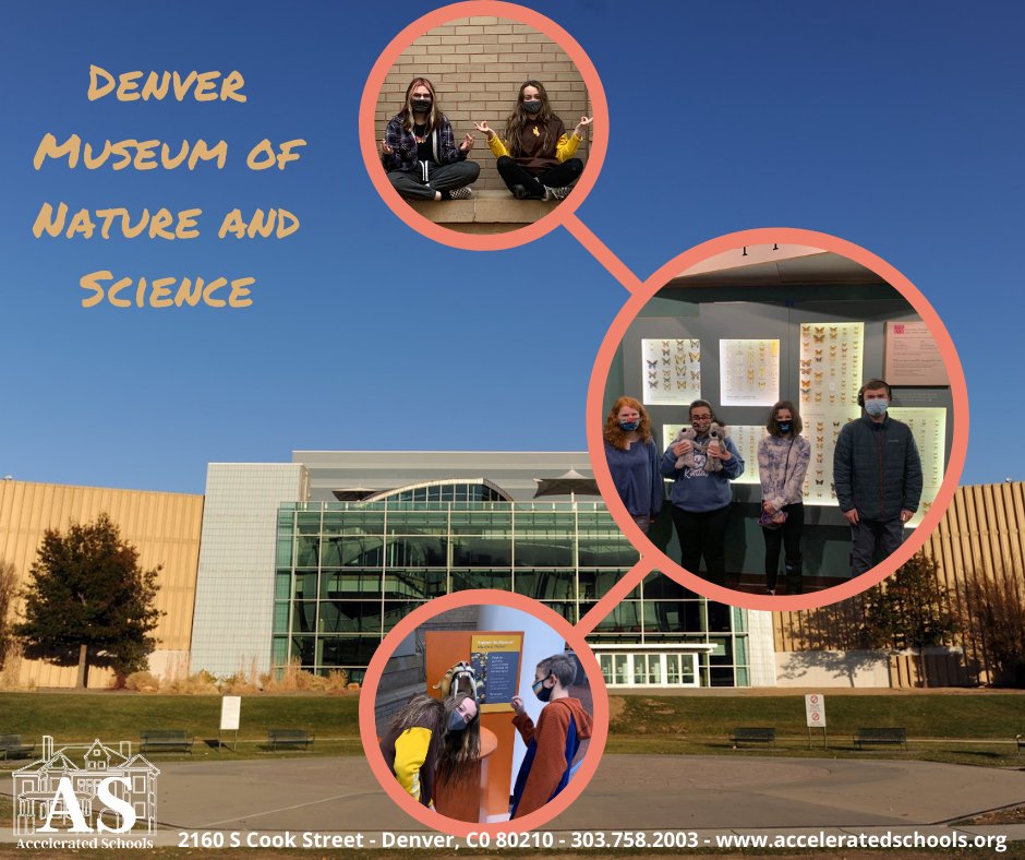 AcceleratedWay's tweet image. @DenverMuseumNS Today, Middle School and High School students at #AcceleratedSchools went on a field trip to @DenverMuseumNS! Call today to speak with an Enrollment Counselor about our Activities Program! #NonProfit #ActivitiesProgram #OpenEnrollment