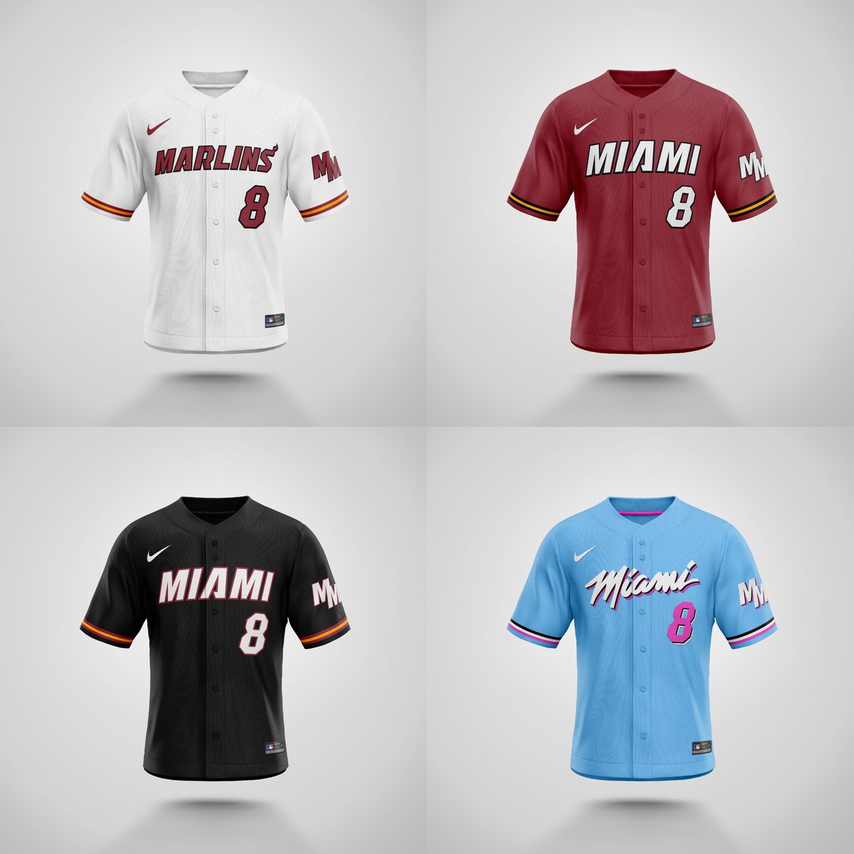  @miamiheat x  @marlins