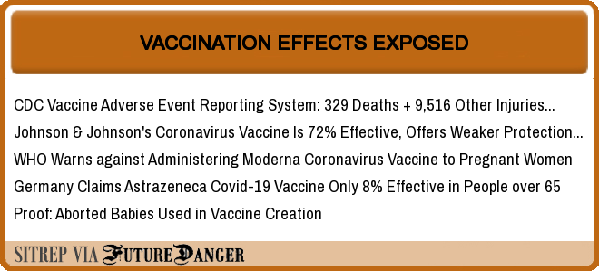 FD_HellOnEarth's tweet photo. FutureDanger Indicator: VACCINATION EFFECTS EXPOSED
HeatMap Column 4> https://t.co/Chssuex52e
  #VaccinationEffects  #Vaxx  #Vax https://t.co/k0smOvdFae