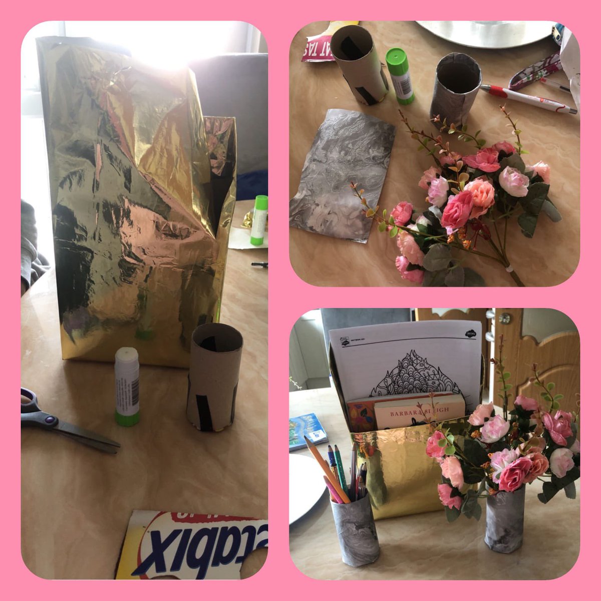 ClonburrisNS's tweet image. Some amazing junk art from our 6th class pupils at home....watch this space, more to follow. 🎨✂️🖌#creatingathome