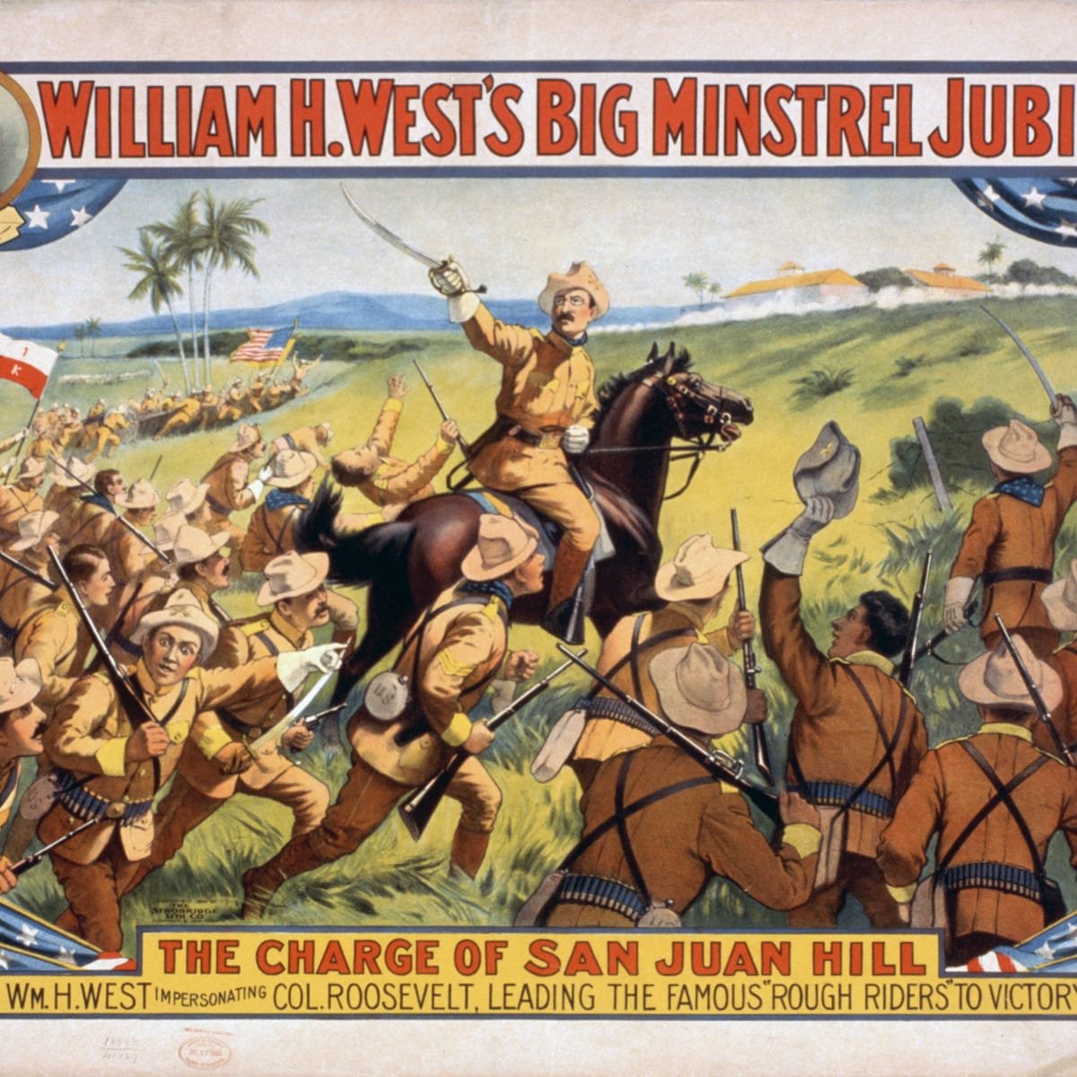  By the end of the century, Spain was easy pickings for the US, which had been glancing covetous eyes at its remaining possessions, especially Cuba. The disputed sinking of the Maine in Santiago de Cuba was the casus belli that allowed the US to ‘steal’ from Spain.