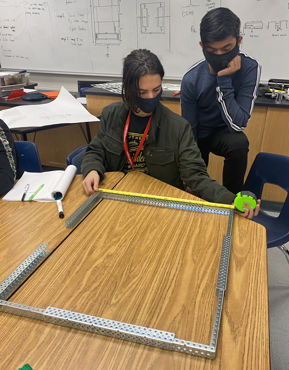 THSRoboticsPLTW's tweet image. Today #TISDTHS Robotics students began planning for their next project using #vexV5 materials. #TISD_CTE