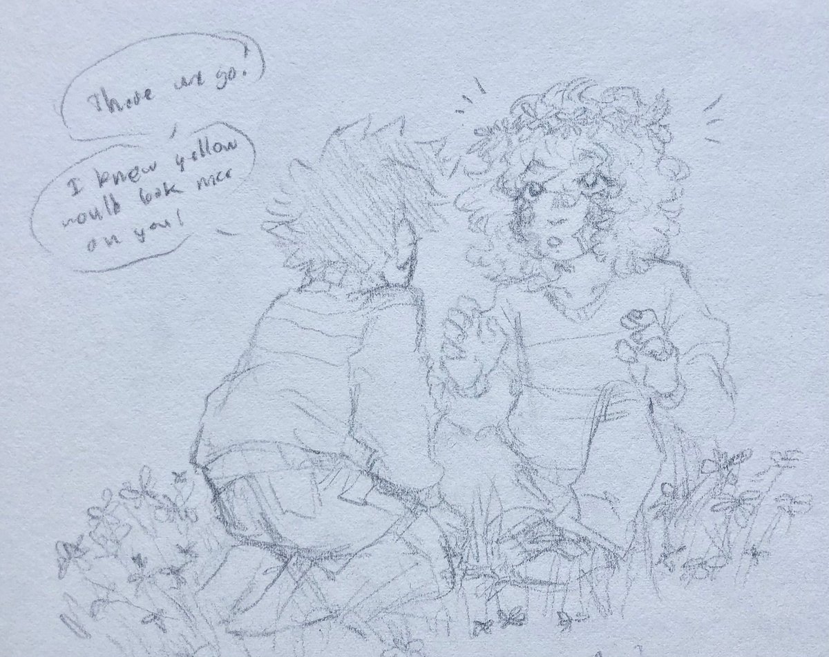 "The kindness and hope you showed me.... was shinning as bright as the summer sun...."

More of @franielkun's sdr2 Undertale AU doodles!

#Undertale #dangnaronpa #sdr2 #komahina 