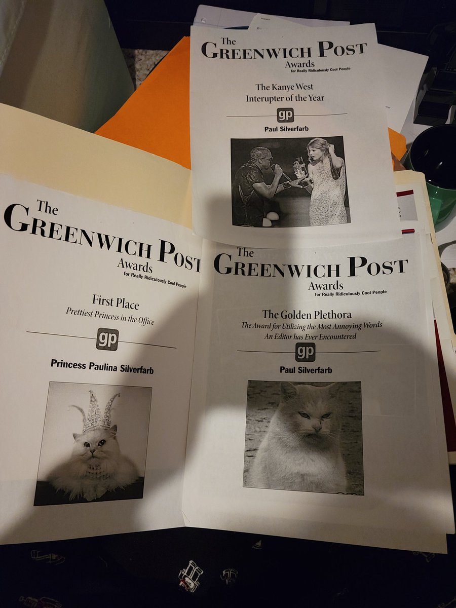 Going through 21 years worth of boxes of my old journo stuff and what a trip down memory lane. But, when it comes to awards, these are the most meaningful. Go glad I came across these again! #MissMyPosties <a href="/GoodLittleWolf/">🔞A good little wolf🔞</a> <a href="/KenBorsuk1/">Ken Borsuk</a> <a href="/CarollYazmin/">Caroll Melgar</a>