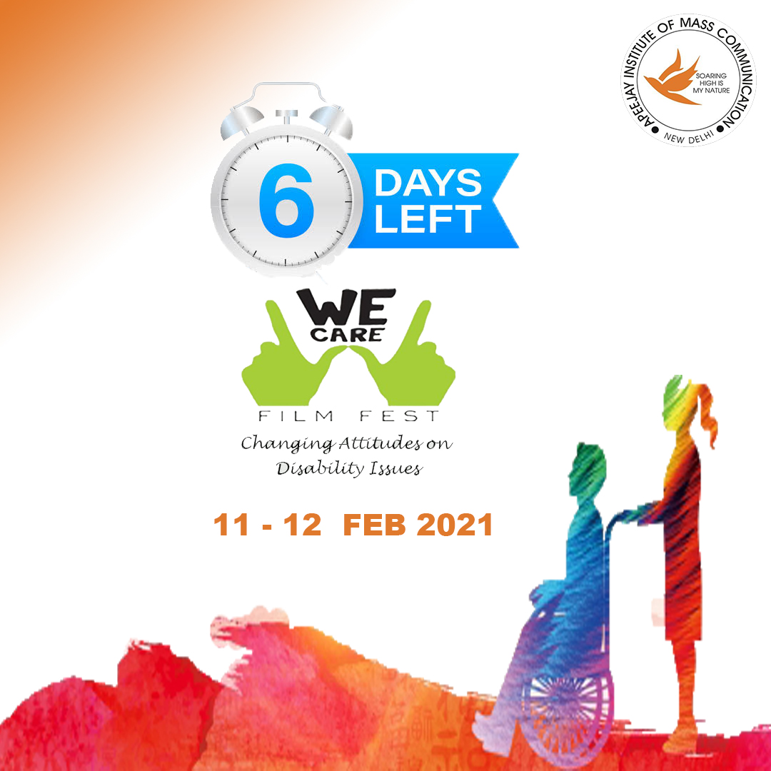 #WeCareIsBack #WeCare2021 #WeCareAtAimc #Virtual
#WeCareFilmFestival #differentlyabled *6 Days Left*